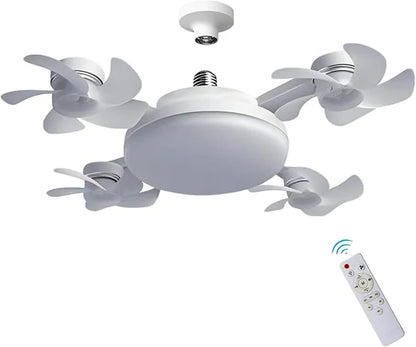 2026 New E27 Socket Ceiling Fan Light  2-in-1 Fan Light